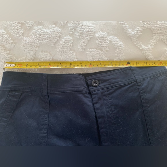 NWT Ralph Lauren Navy Cotton Wide-Leg Pants Front Zip Closure Size 12P - Picture 10 of 14